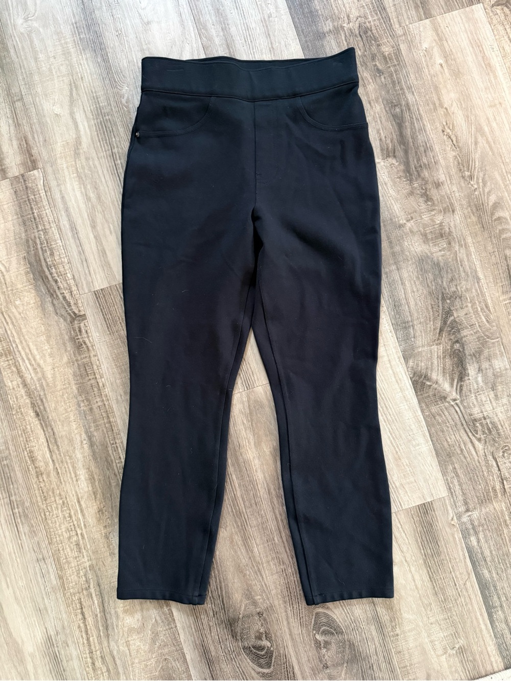 SPANX Black Slim Pull-On Pants